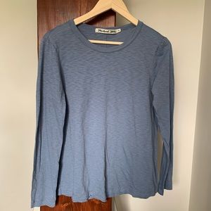 Michael Stars Supima Cotton Crew Slub LongSleeve T